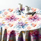 Pastel Florals Round Tablecloth
