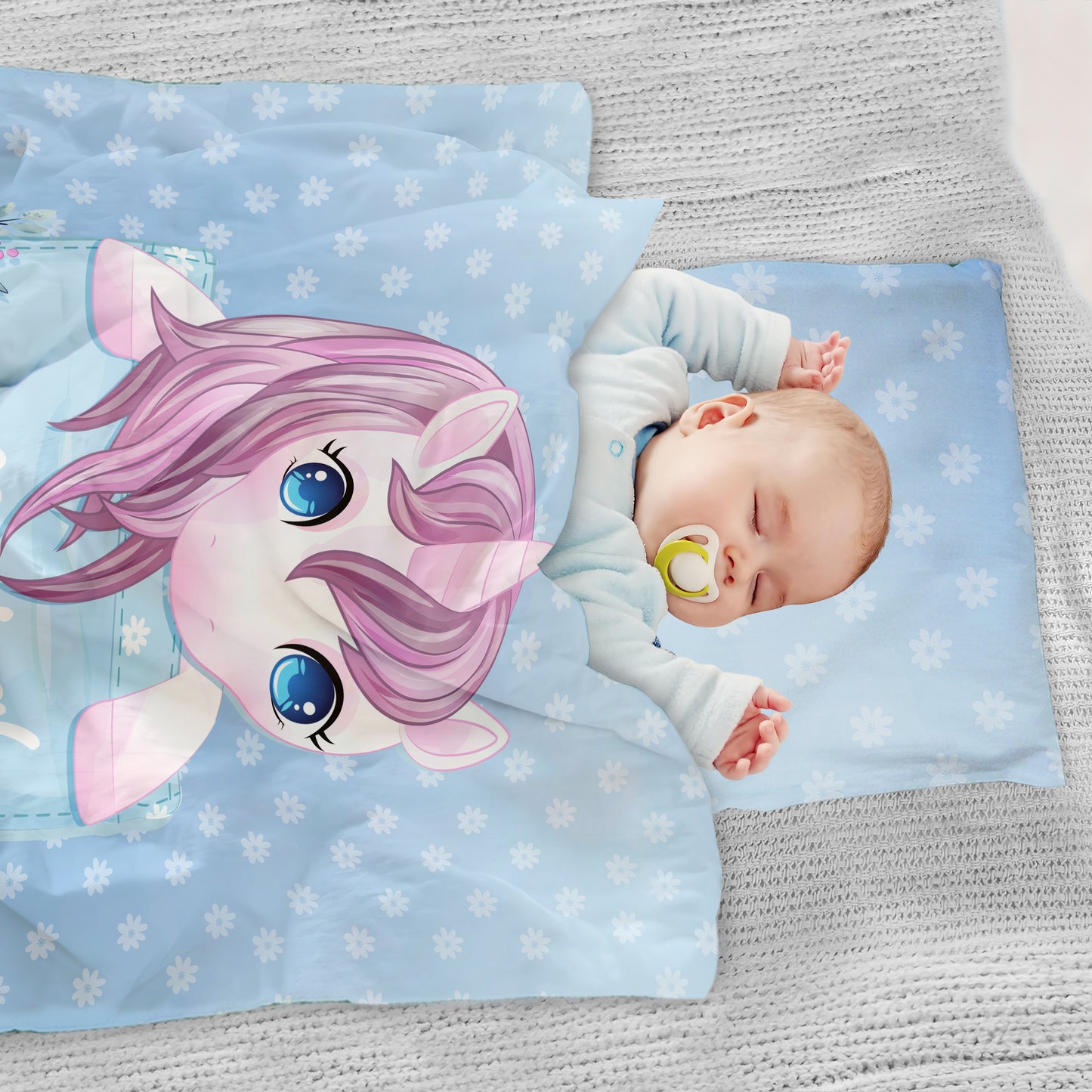Pocket Unicorn Cot Set