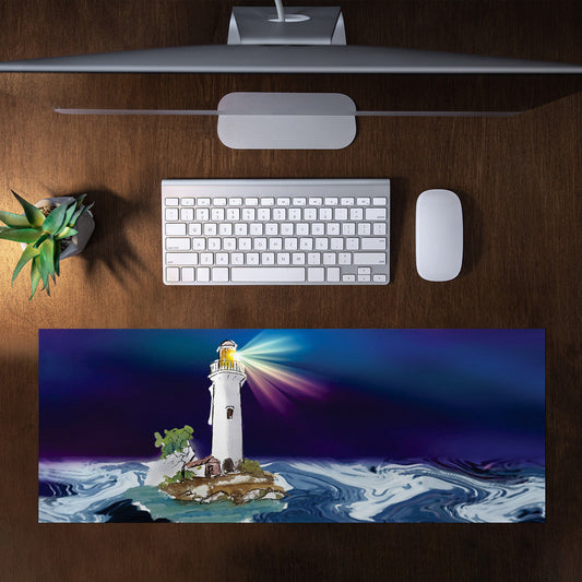 Point Of Light Desk Pad by Wikus Hattingh