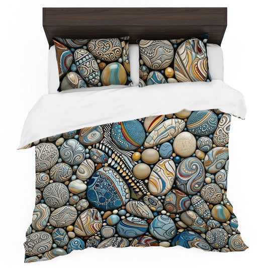Polished Tide Stones Duvet Cover Set