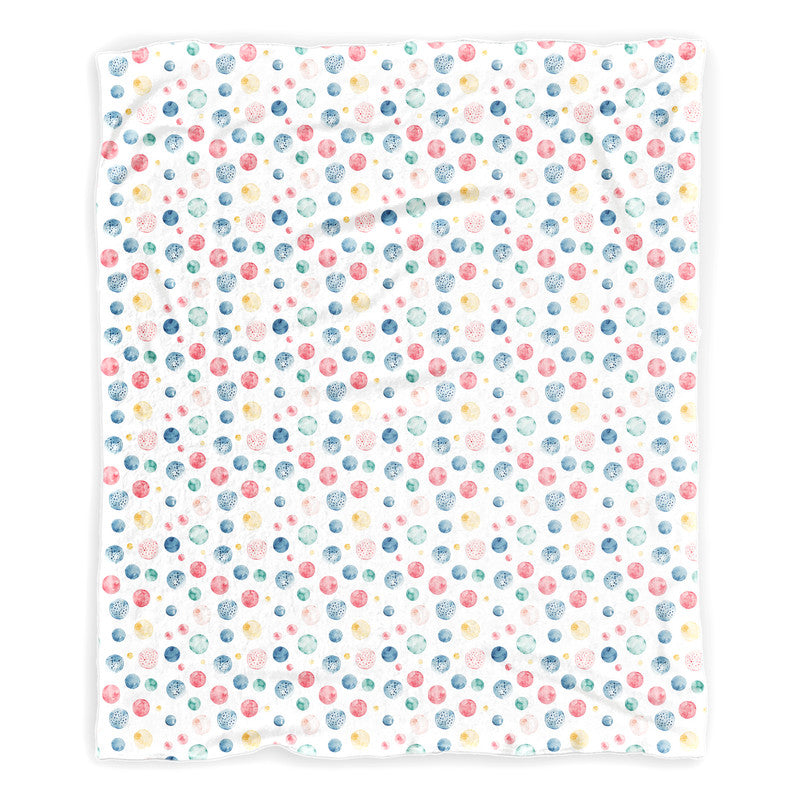 Polka Dots Minky Blanket