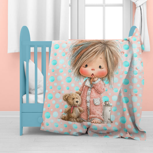 Polka Dot Dreams Baby Fleece Blanket