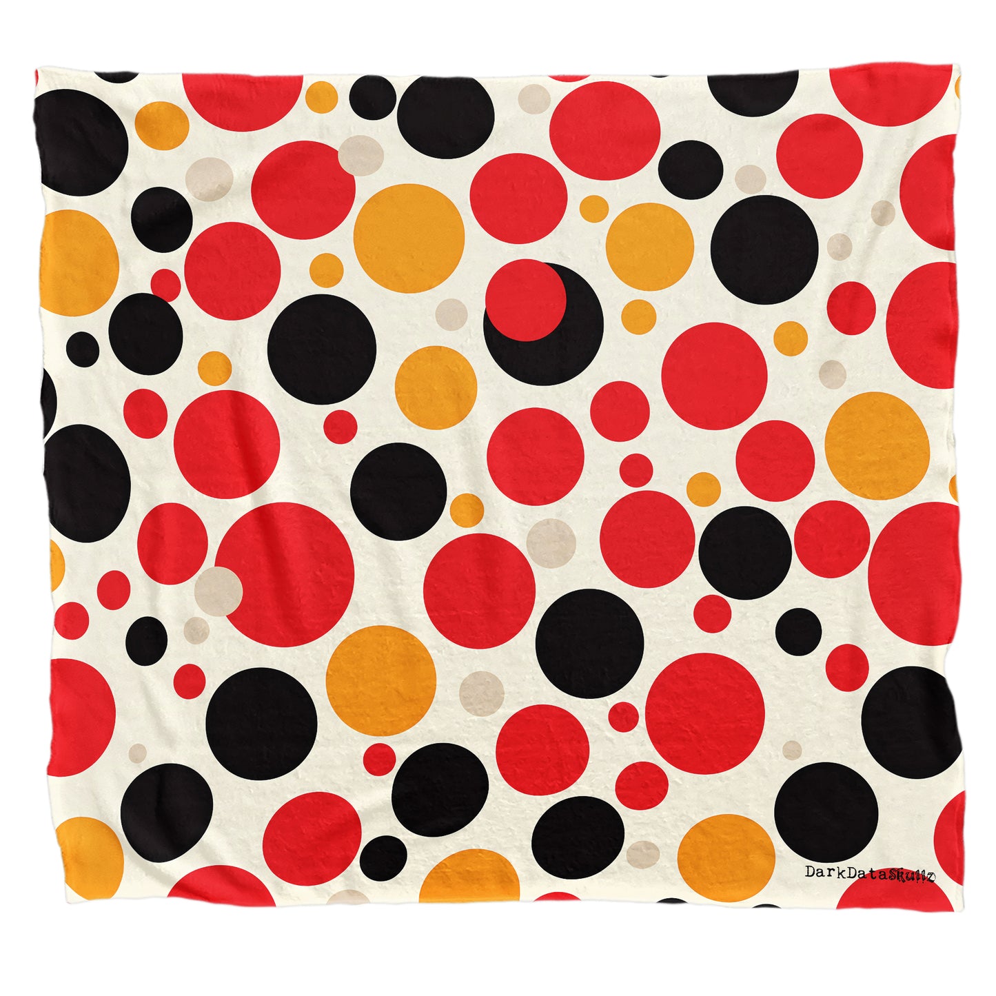 Polka Dots Light Weight Fleece Blanket by Wikus Schalkwyk