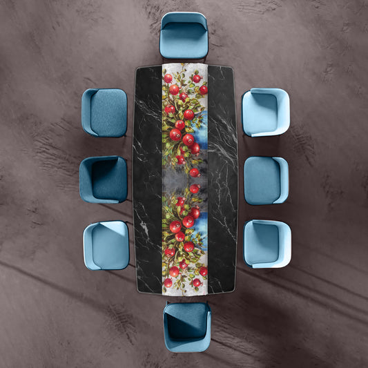 Pomegranate Bloom Table Runner by Stella Bruwer