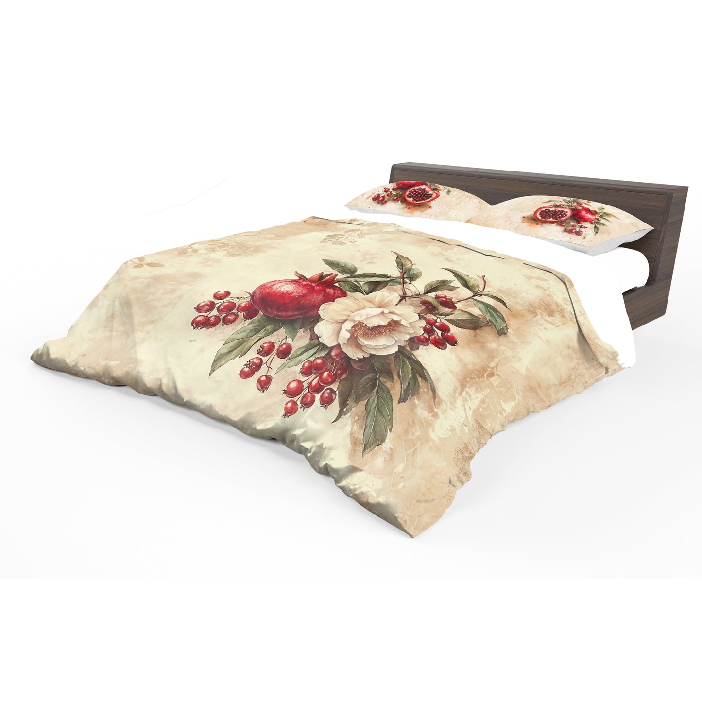 Pomegranate Flower Duvet Cover Set