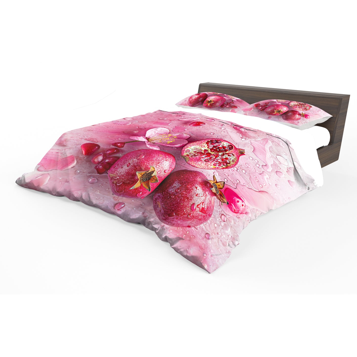 Pomegranate Pink Duvet Cover Set