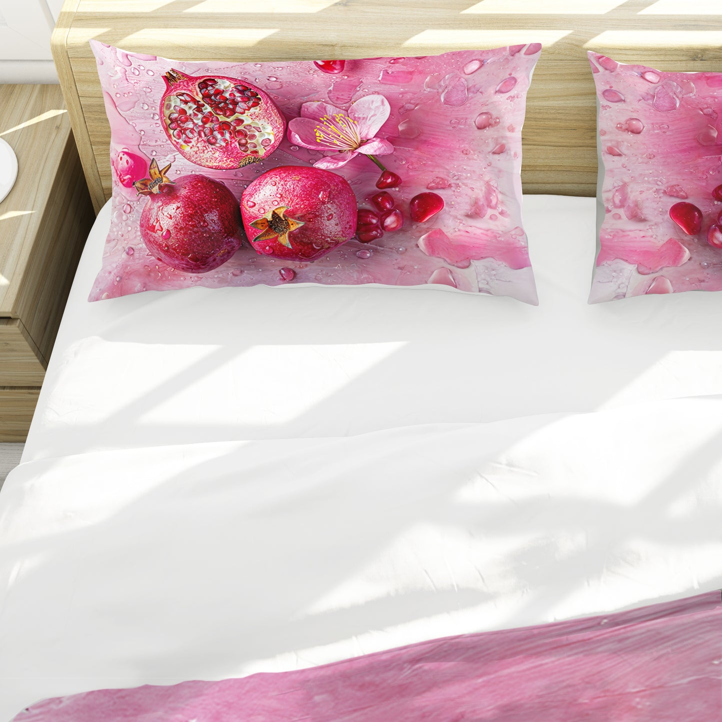 Pomegranate Pink Duvet Cover Set