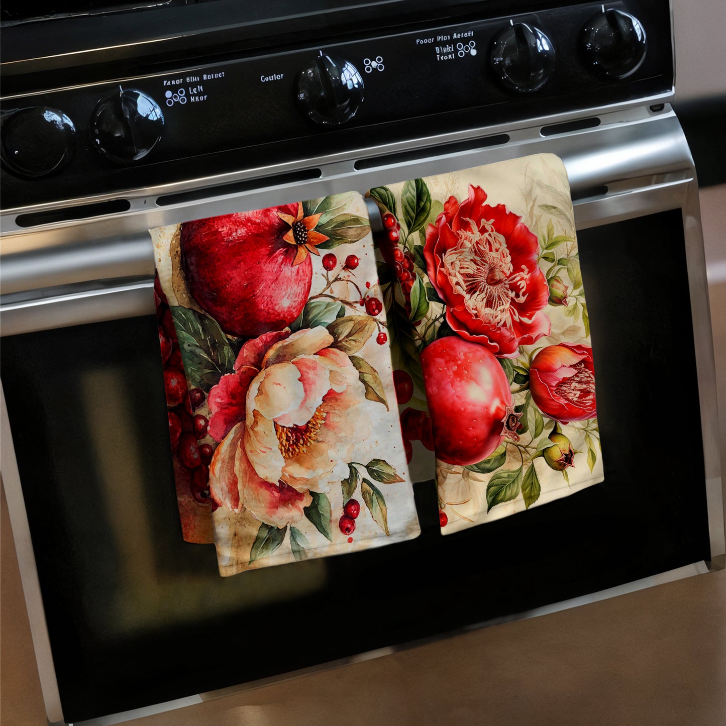 Pomegranates Dish Cloth (Set of 3)