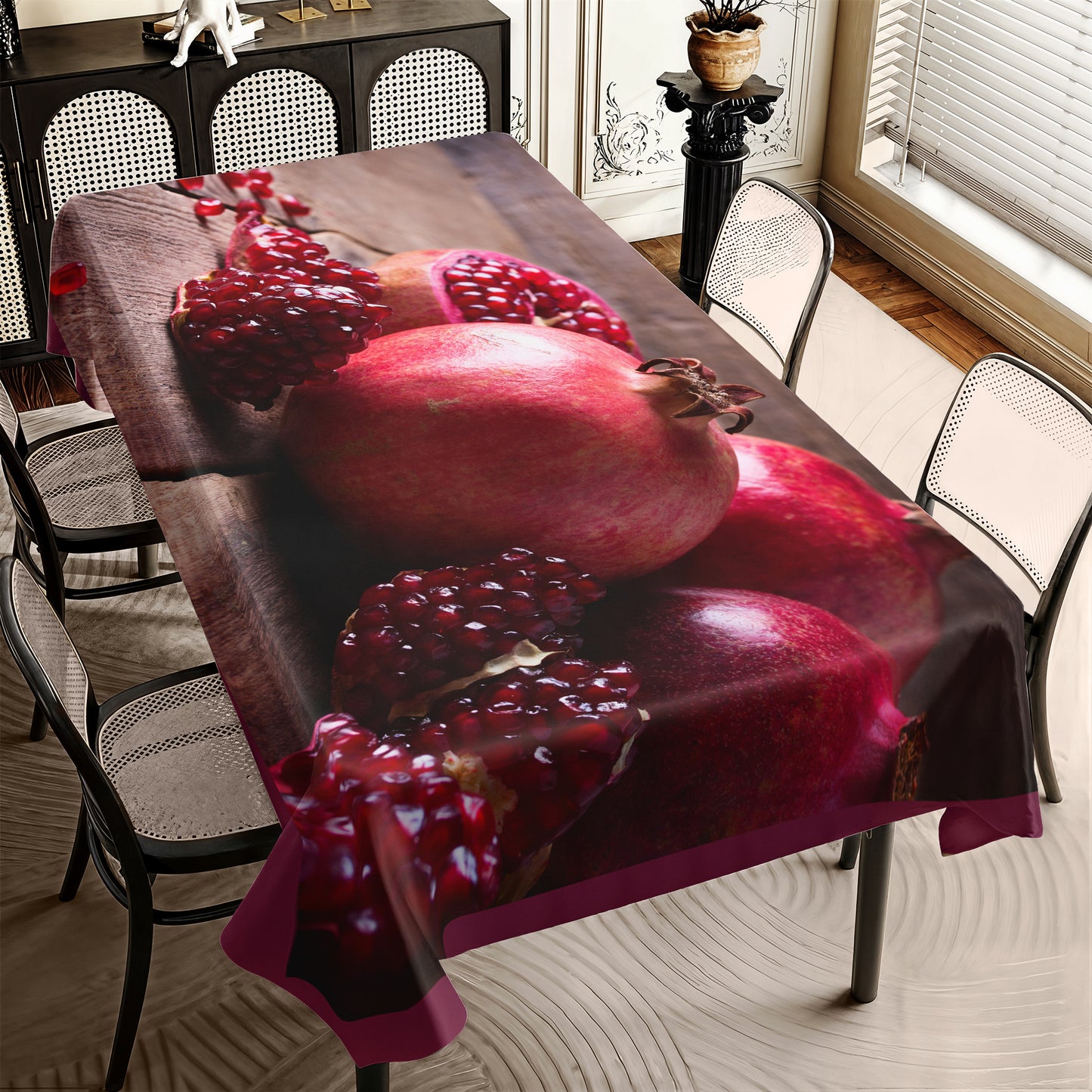 Pomegranates Rectangle Tablecloth