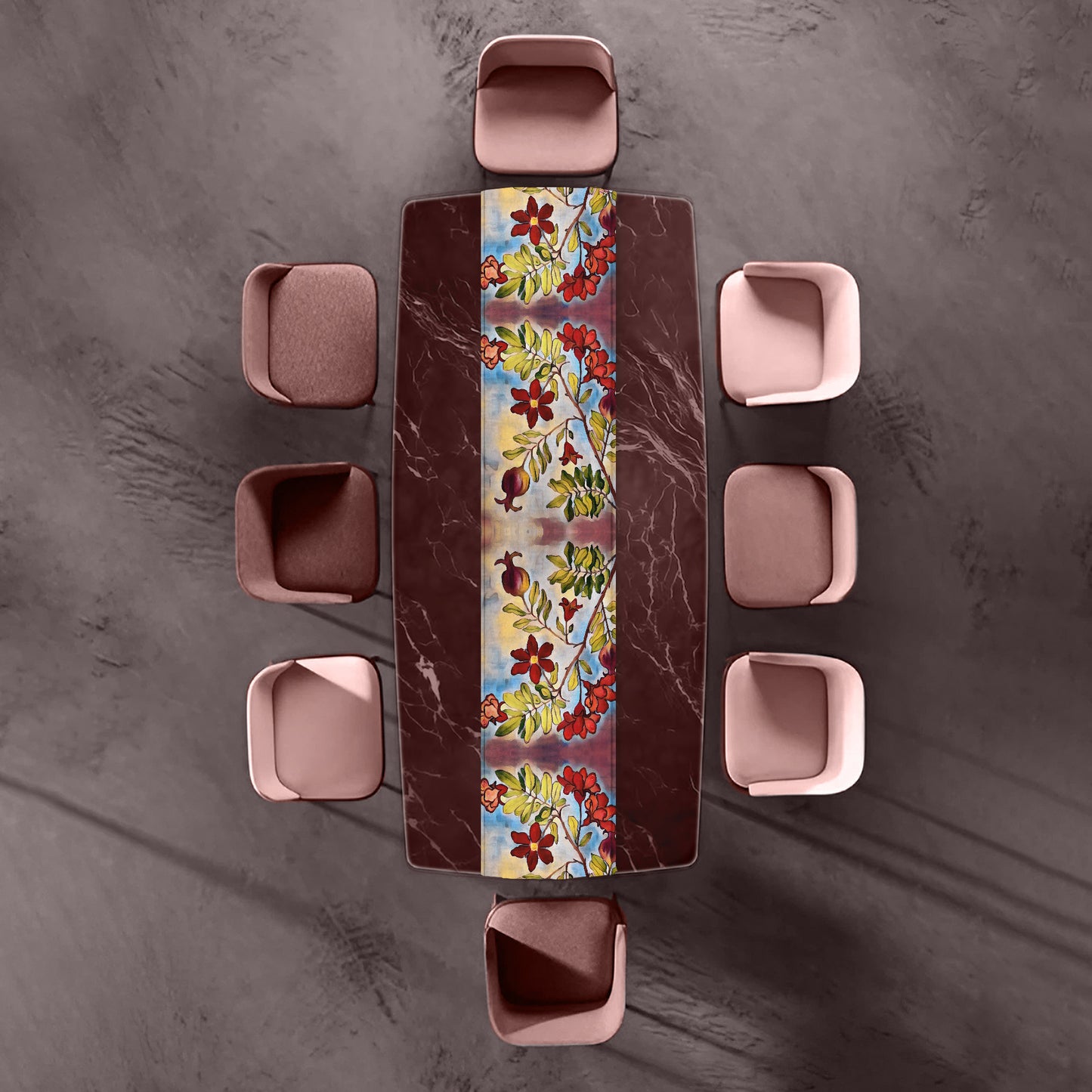 Pomegranates By Jinge for Fifo Table Runner