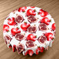Pomegranates on White Round Tablecloth by Mark van Vuuren