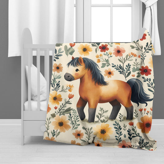 Pony Minky Blanket by Wikus Schalkwyk
