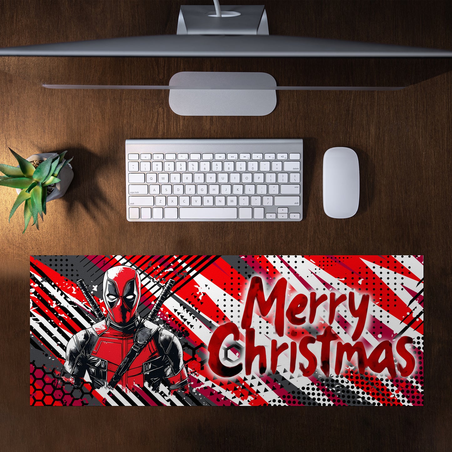 Pool Merry Christmas Desk Pad