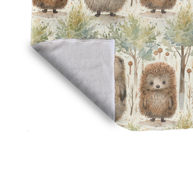 Porcupine Line Up Minky Blanket