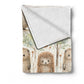 Porcupine Line Up Baby Fleece Blanket