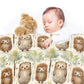 Porcupine Line Up Baby Fleece Blanket