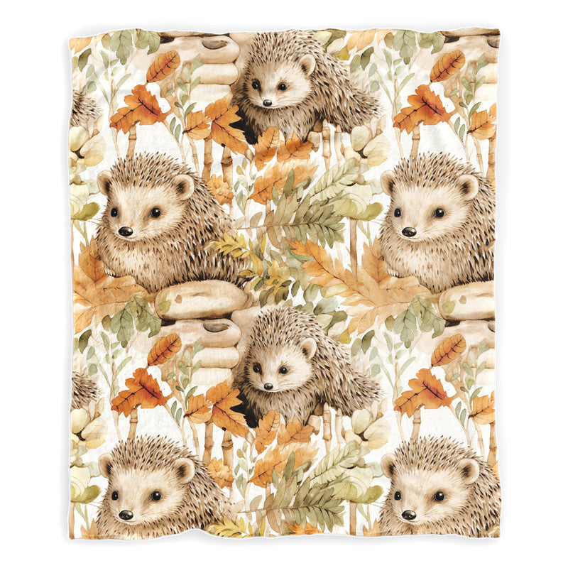 Porcupine Party Minky Blanket