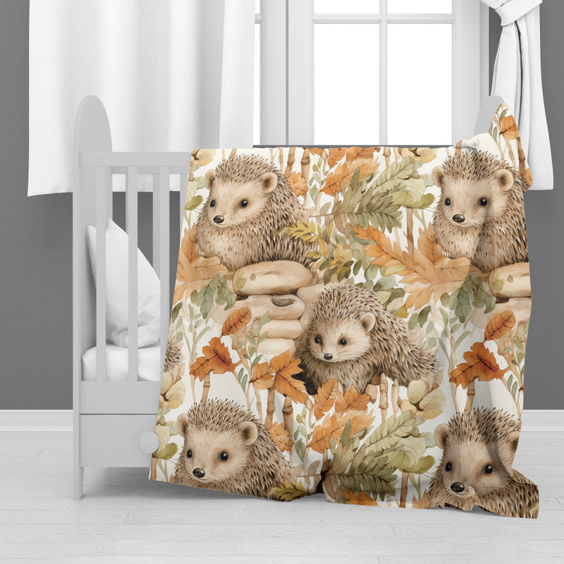 Porcupine Party Minky Blanket