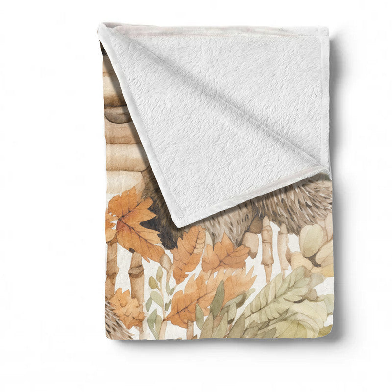 Porcupine Party Minky Blanket