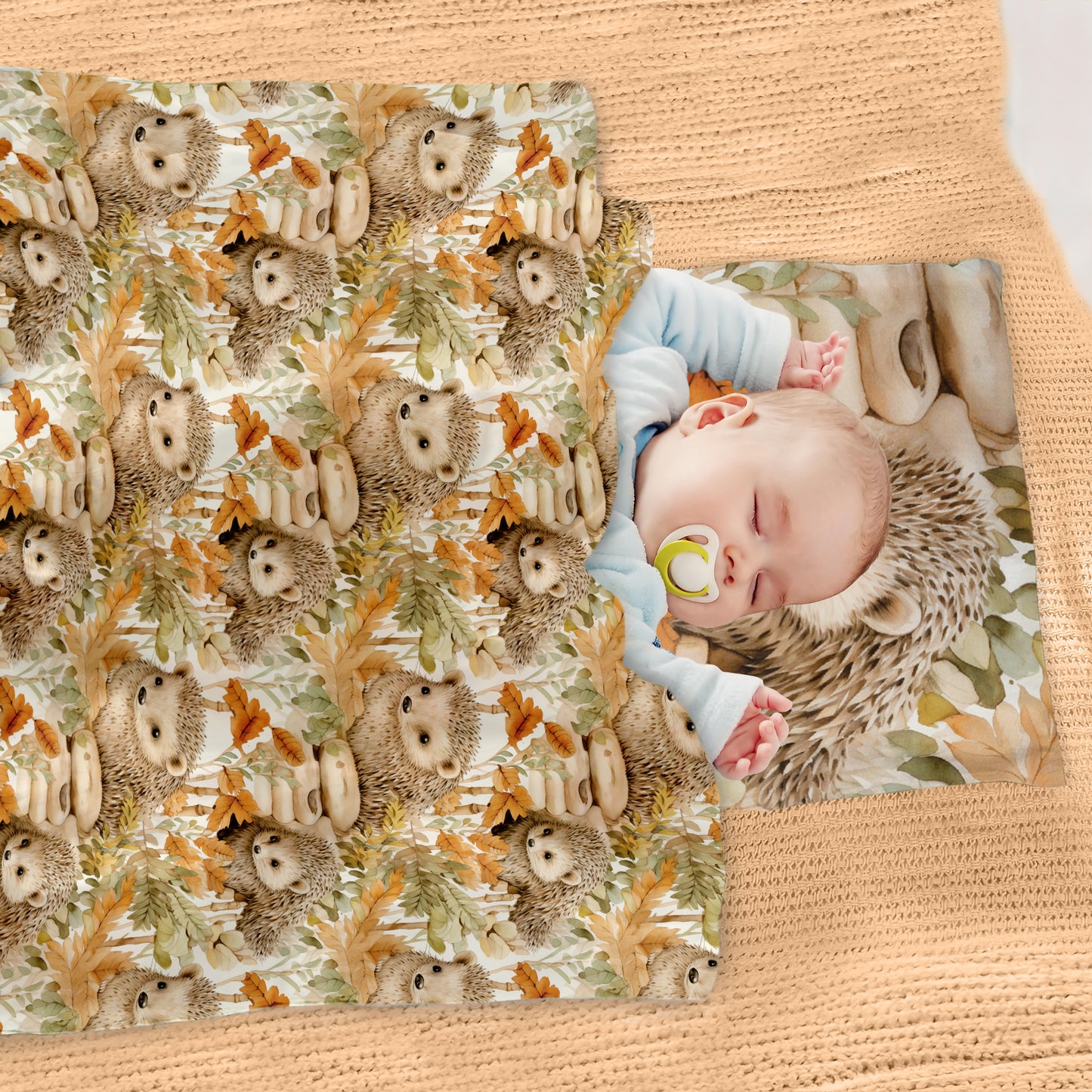 Porcupine Family Cot Set