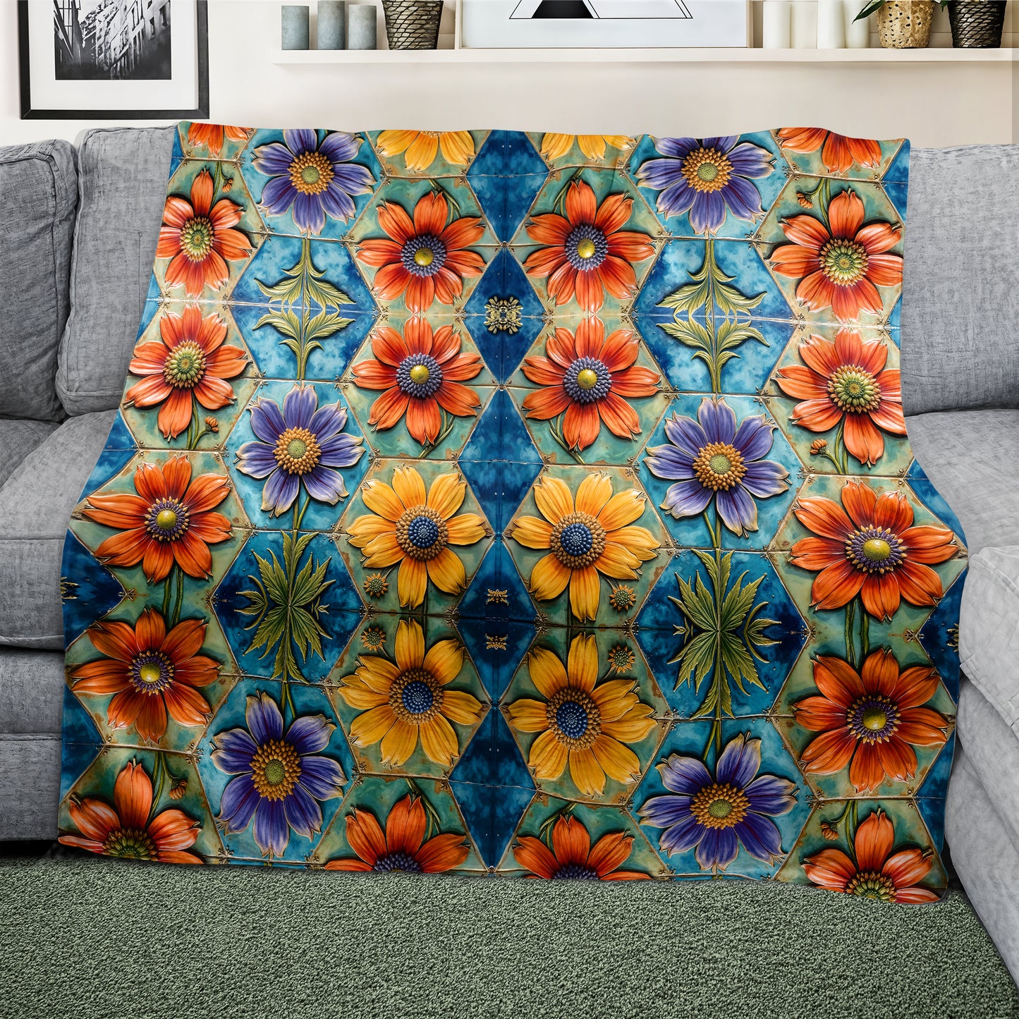 Wild Petal Pottery Light Weight Fleece Blanket