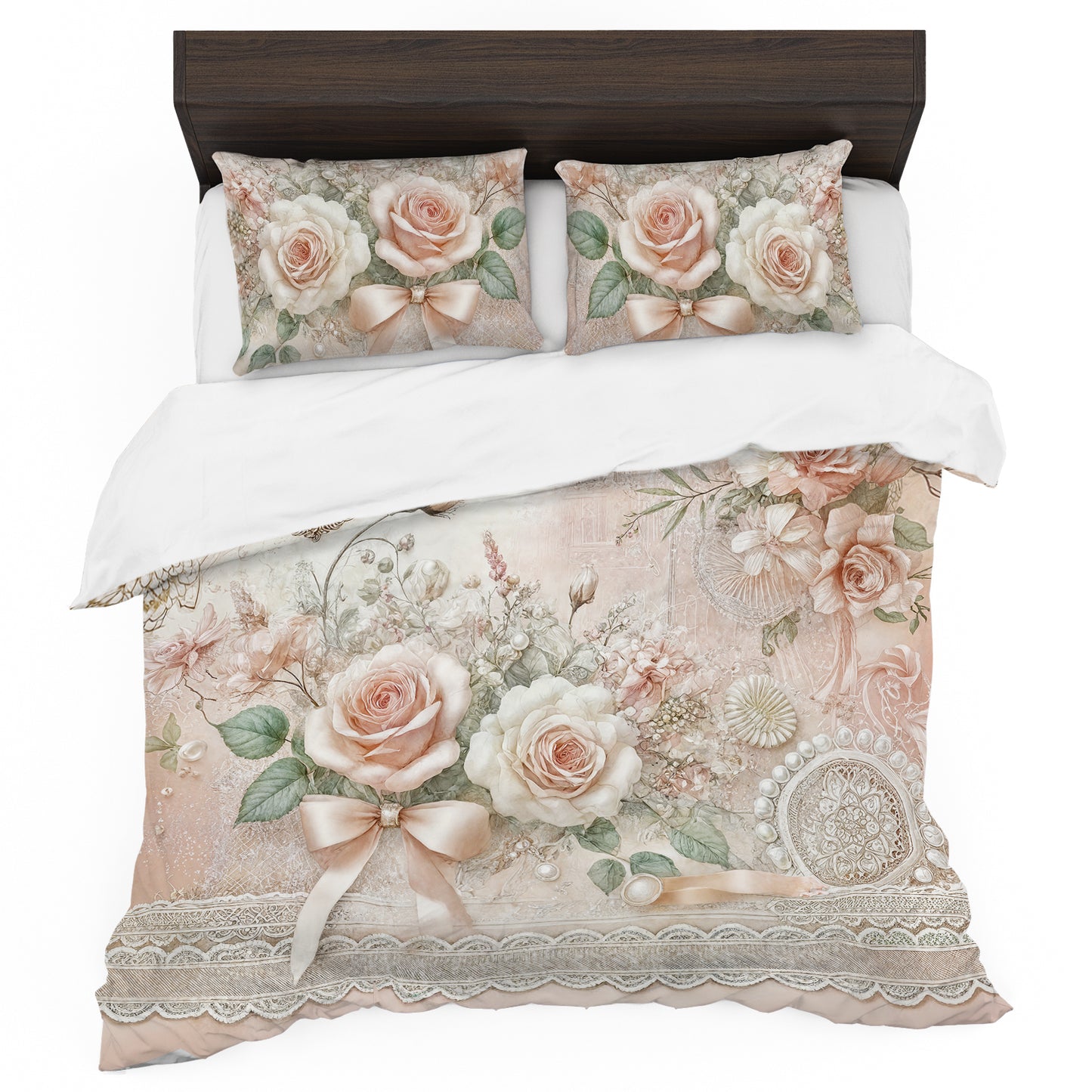 Powder Peach Duvet Cover Set