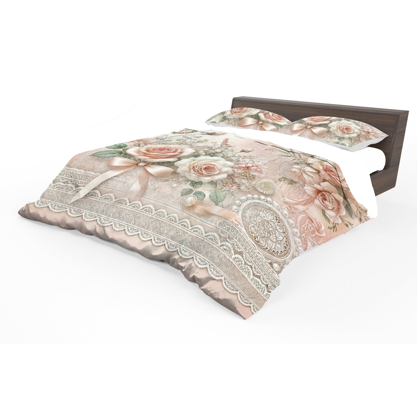 Powder Peach Duvet Cover Set
