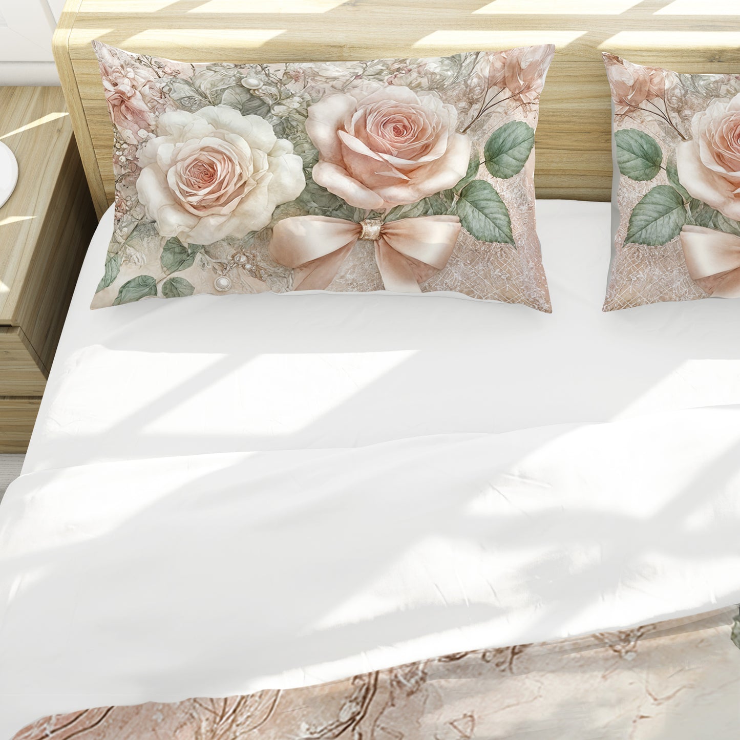 Powder Peach Duvet Cover Set