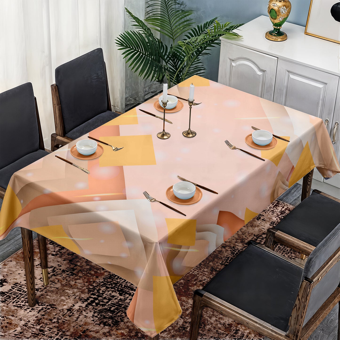 Powdered Prism Rectangle Tablecloth