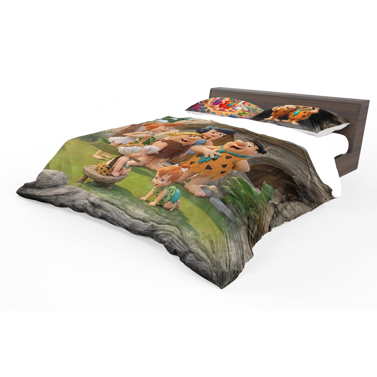 Prehistoric People Kids Duvet Cover Set