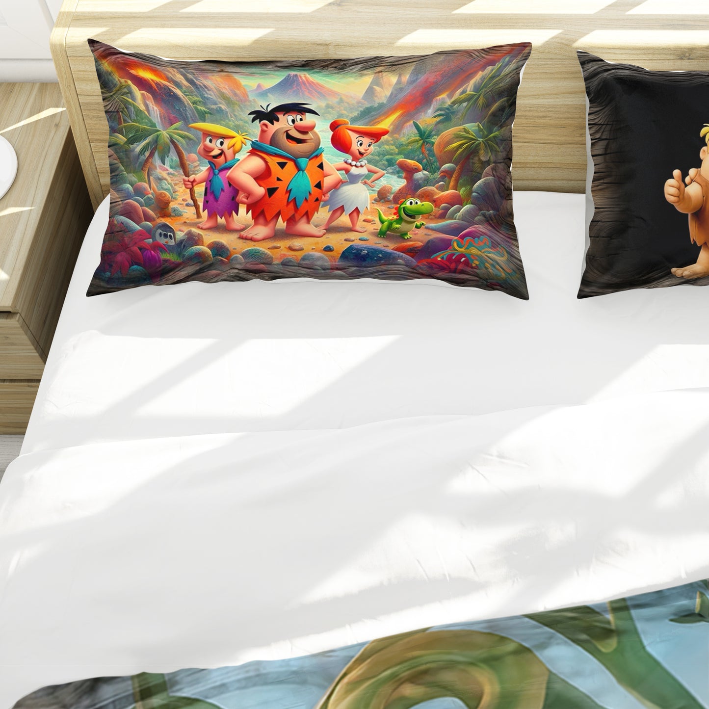 Prehistoric People Kids Duvet Cover Set