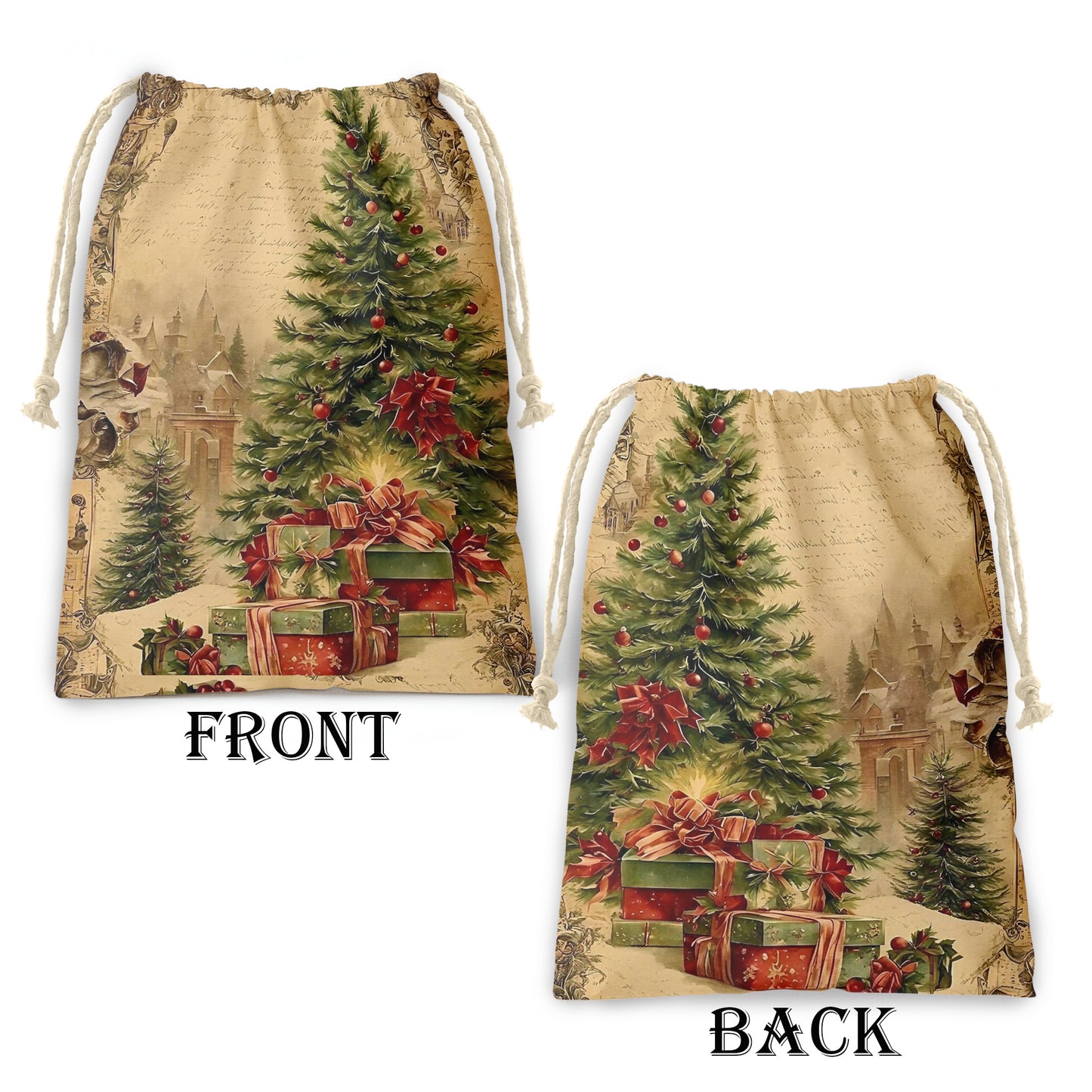 Presents For Christmas Gift Bag (Set of 2)