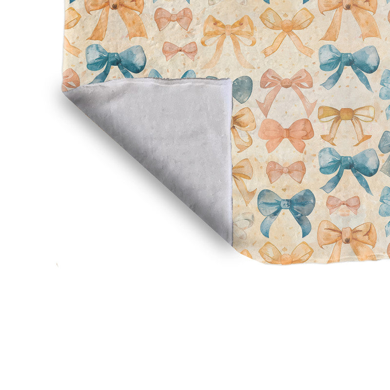 Pretty Bow Ties Minky Blanket