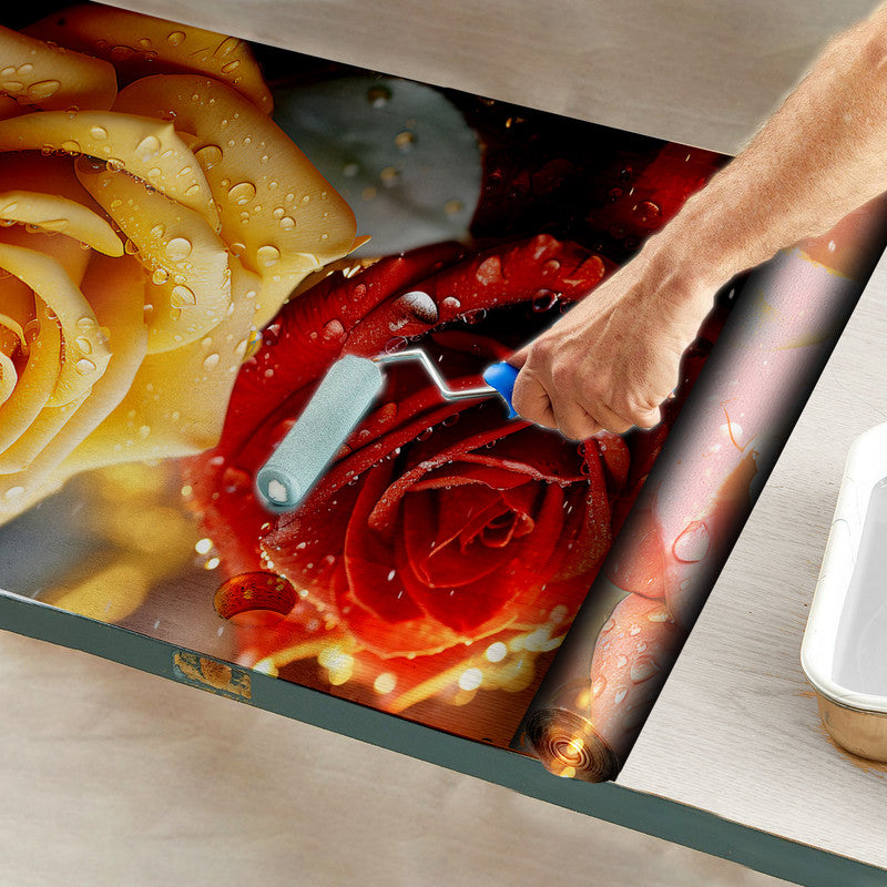 Pretty Roses Door Decoupage