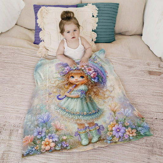 Pretty Patty Toddler Fleece Blanket