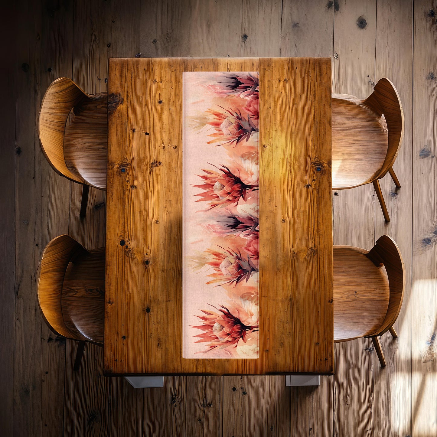 Pretty Peach 160cm Table Runner