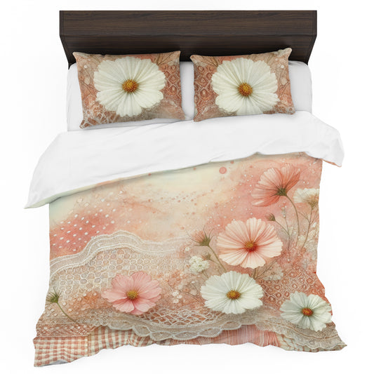 Pretty Peach Duvet Cover Set