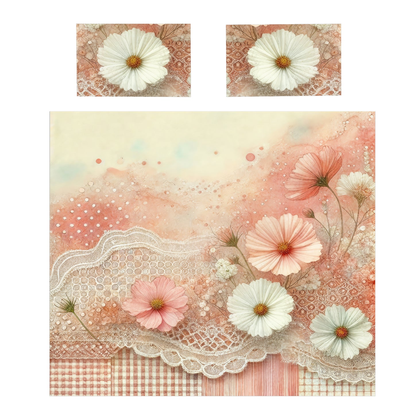 Pretty Peach Duvet Cover Set