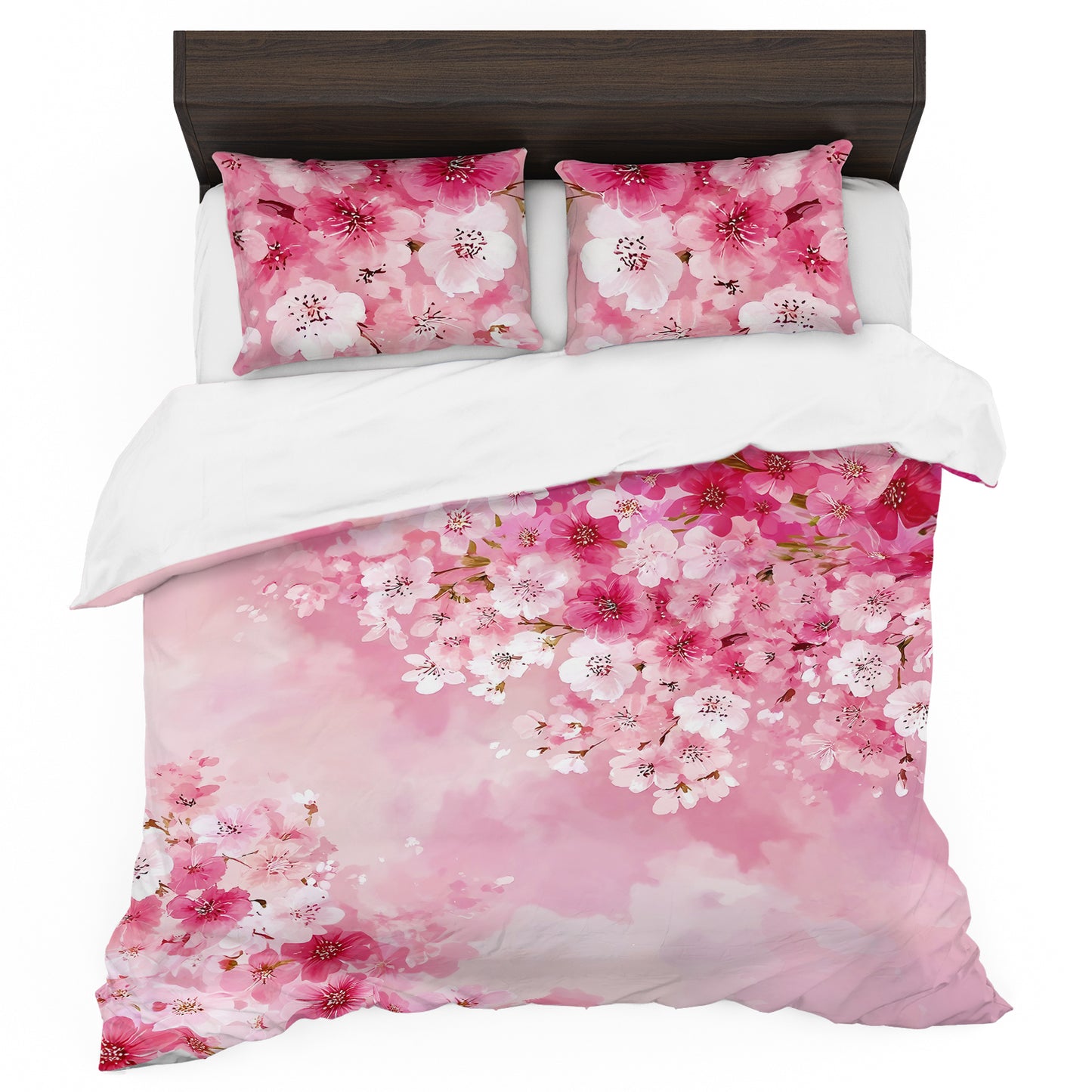 Pretty Pink Blossoms Duvet Cover Set