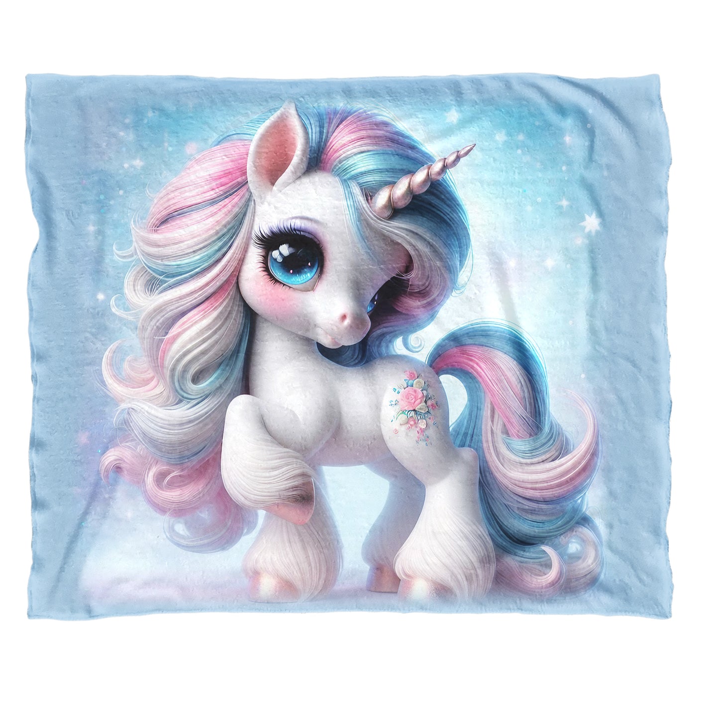 Pretty Unicorn Minky Blanket