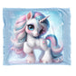 Pretty Unicorn Baby Fleece Blanket