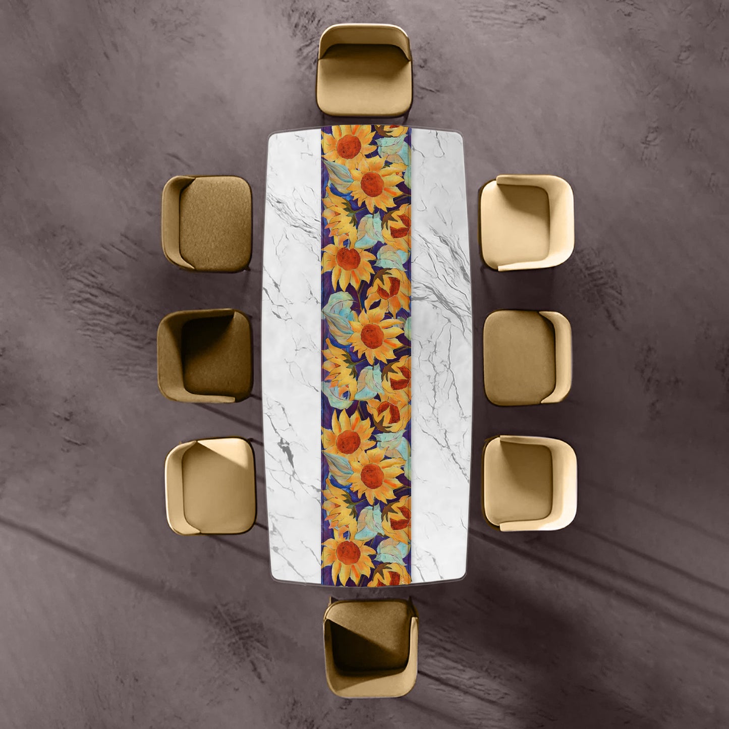 Pretty Sunflowers By Jinge for Fifo Table Runner