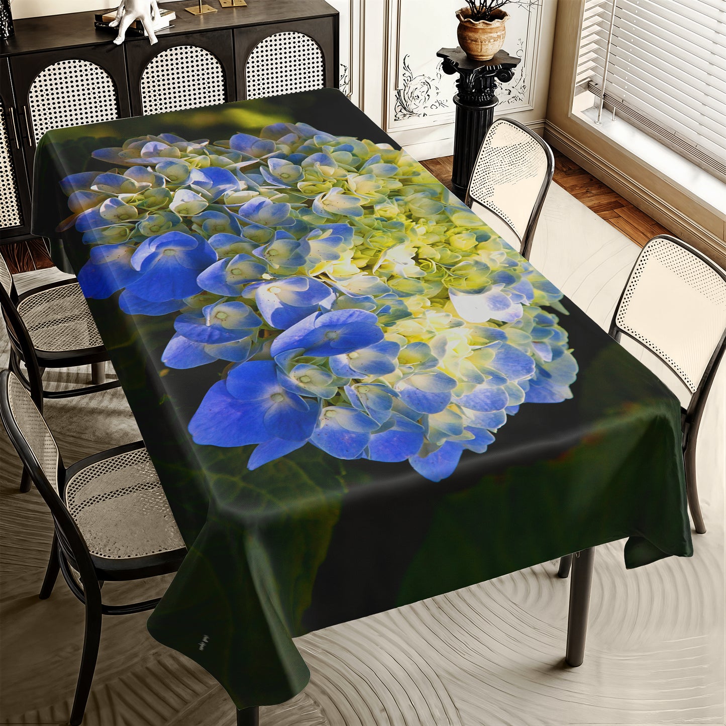 Pretty in Blue By Annette Heymans Rectangle Tablecloth