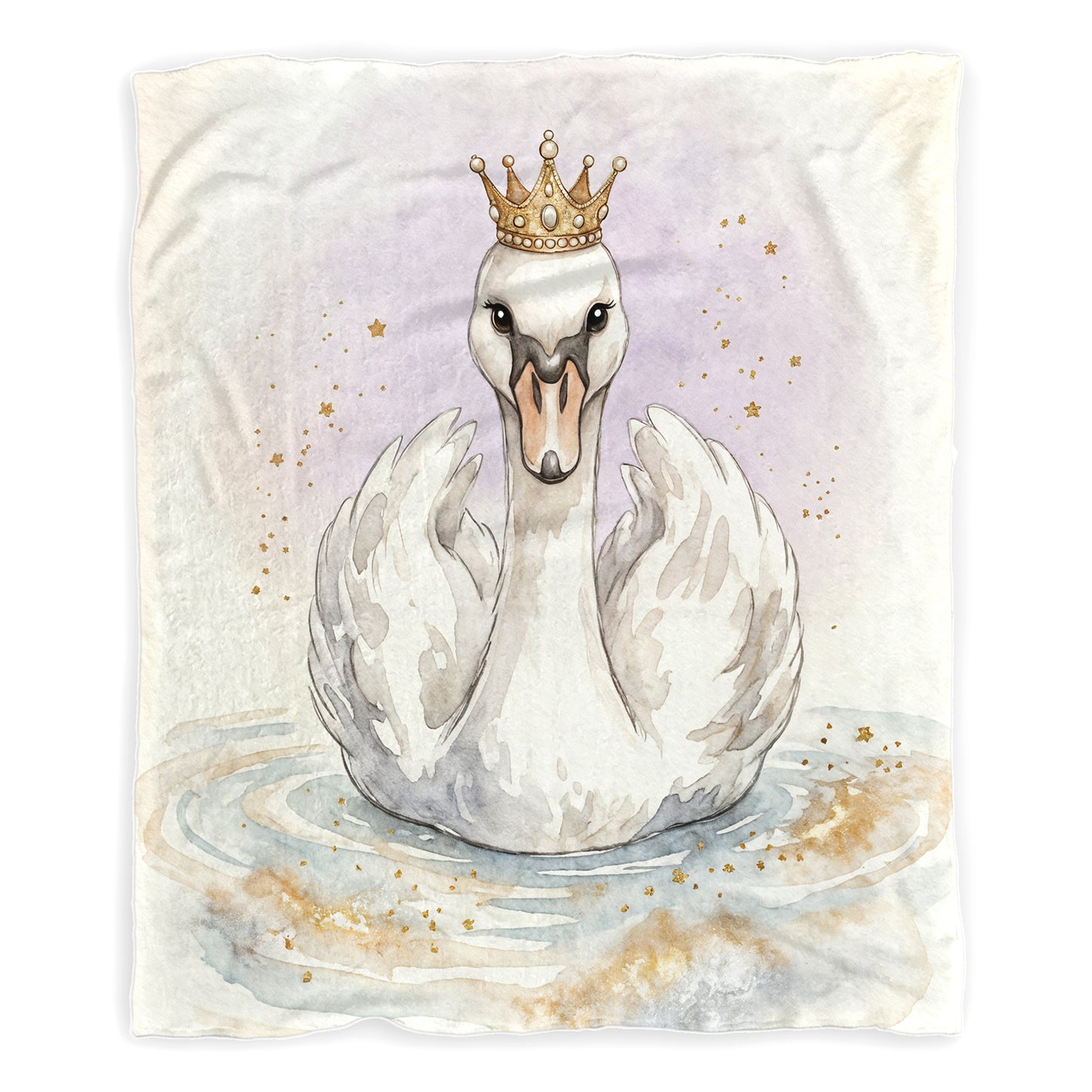 Princess Swan Baby Fleece Blanket