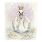 Princess Swan Baby Fleece Blanket