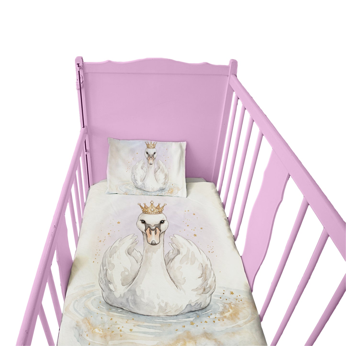Princess Swan Cot Set