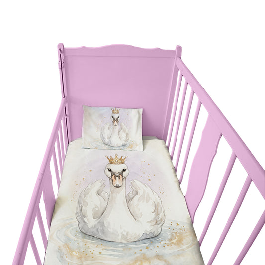 Princess Swan Cot Set