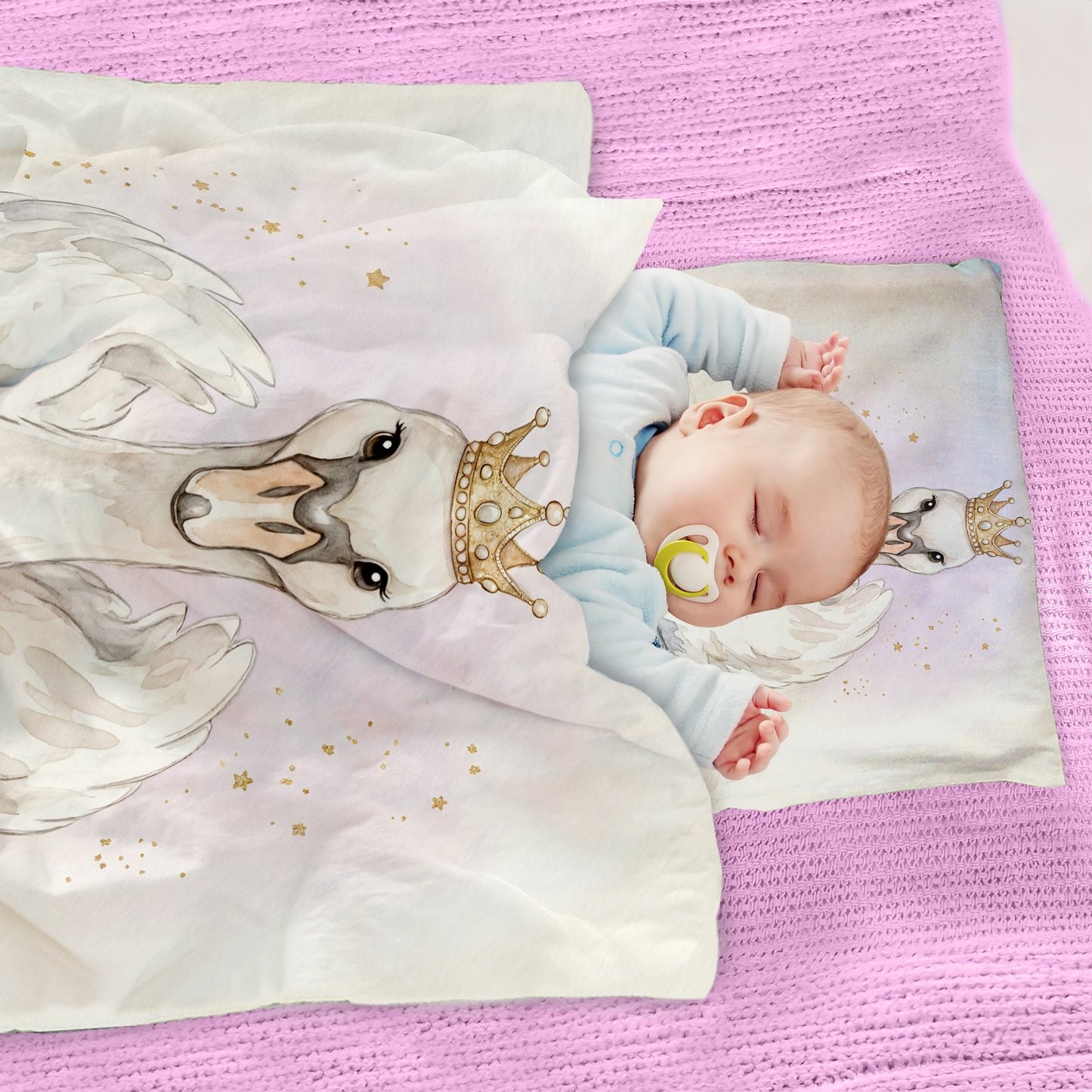 Princess Swan Cot Set