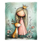 Princess and the Deer Toddler Fleece Blanket