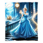 Princess in Blue Dress Toddler Fleece Blanket